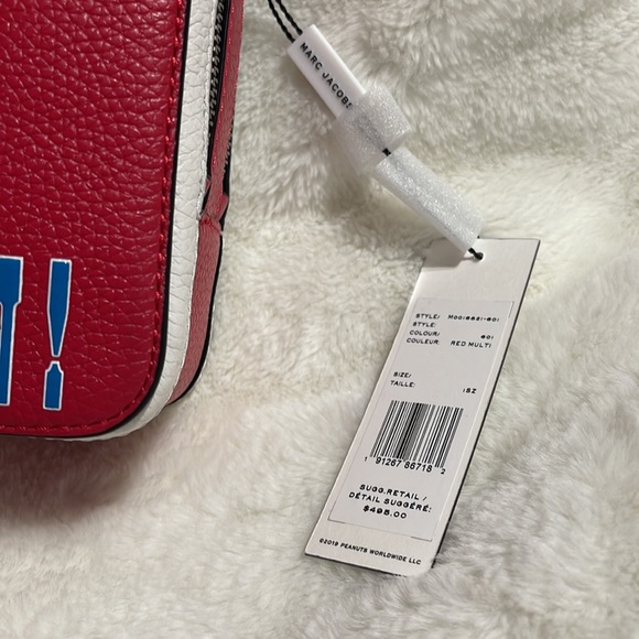 The Marc Jacobs x Peanuts Charlie Brown The Mini Box Crossbody Bag - Picture 10 of 14